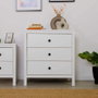 Hanah Home Sfn-993-Bb-1 Cómoda Blanca de Tablero de Partículas Melaminado con Amplio Almacenamiento y Estanterías